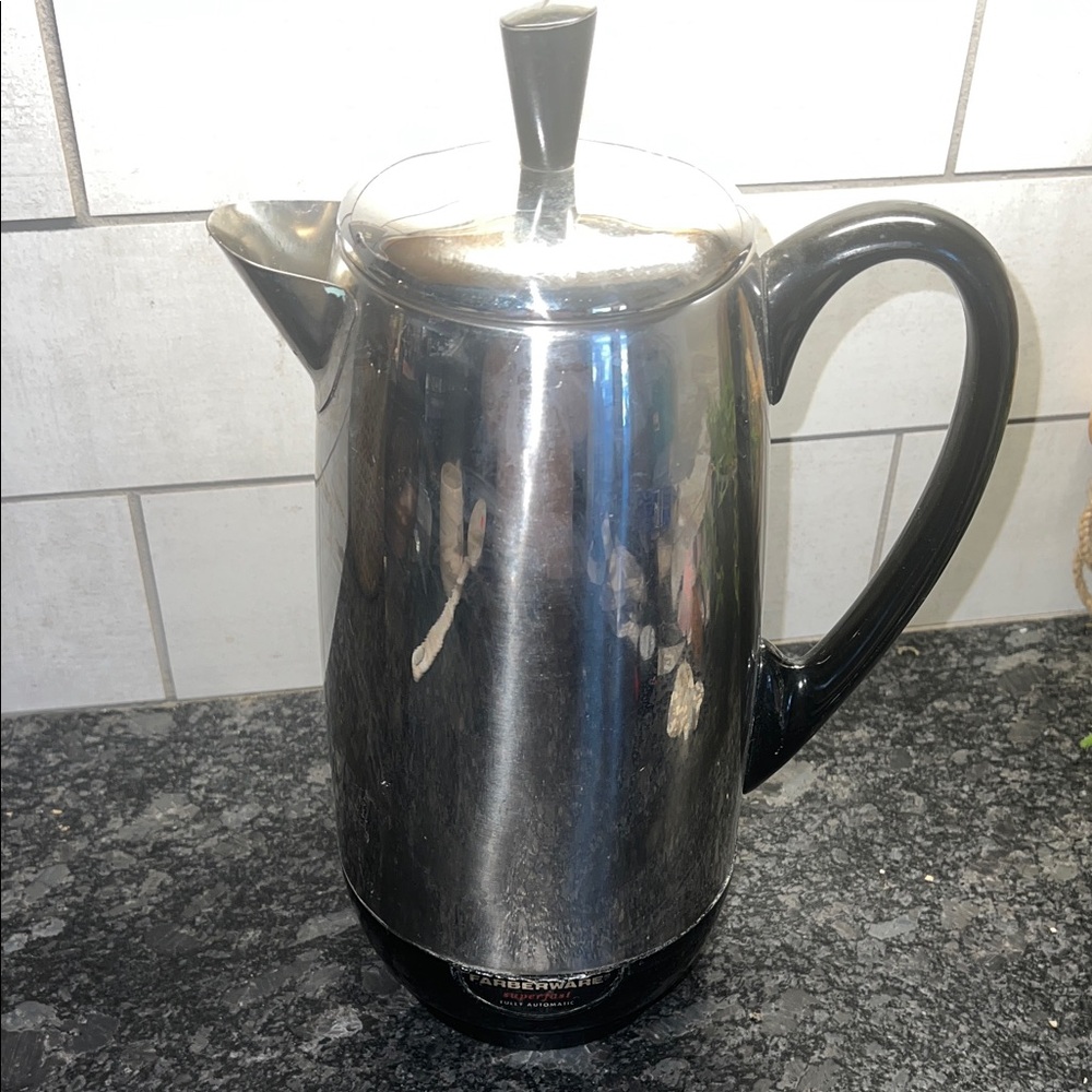 Vintage Farberware Superfast Stainless Steel Percolator. 12 cup
